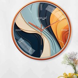 random Printed Round Wall Clock image 4