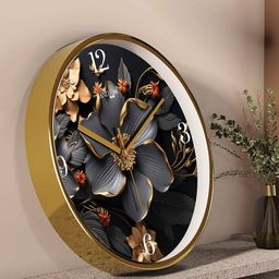 random Printed Round Analog Wall Clock image 4
