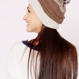 bharatasya Pack of 2 Beanies with Pom Pom image 4