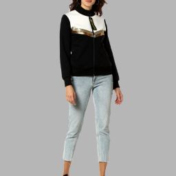 campus sutra Zip-Front Embellished Jacket image 4