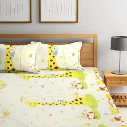 klotthe Set of 2 210 TC Printed King-Size Bedsheet with Pillow Covers image 4