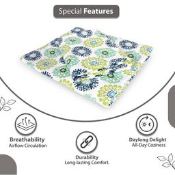 divine casa Set of 2 144 TC Floral Print Single Bedsheets with 2 Pillow Covers image 4