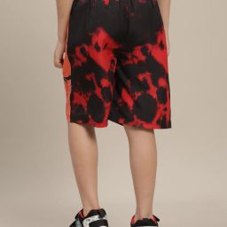 kidsville Naruto Print Regular Fit Shorts with Drawstring Waist image 4