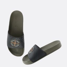 red tape Men Typographic Print Slip-On Slides image 4