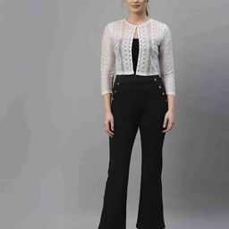 style quotient Cropped Shrug with Front-Open image 4
