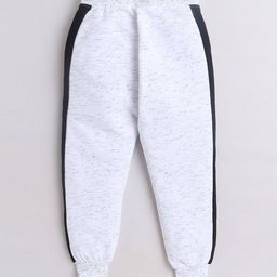 3pin Boys Typographic Print Joggers with Drawstring Waist image 4