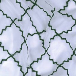 cortina eyelet curtain Set of 2 Geometric Print Window Curtains image 4