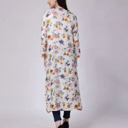 cation Floral Print Front-Open Shrug image 4