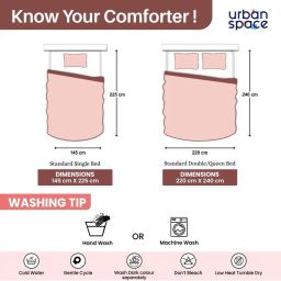 urban space 200 GSM Quilted Single Reversible Comforter image 4