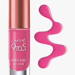 lakme 9 To 5 Primer & Gloss Nail Color Pink Pace image 4