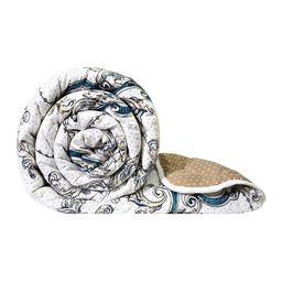 divine casa Microfiber Polyester 120 GSM Abstract Print Single Reversible Comforter image 5