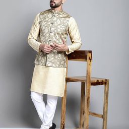 jompers Floral Pattern Nehru Jacket image 5