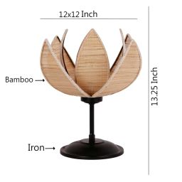 devansh Bamboo Shade Table Lamp image 5