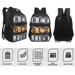 priority Typographic Print Backpack with Adjustable Strap image 5
