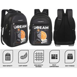 priority Typographic Print Backpack with Adjustable Strap image 5