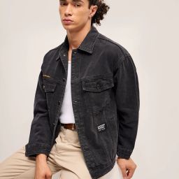 the bear house Men Regular Fit Jacket with Button Closure image 5