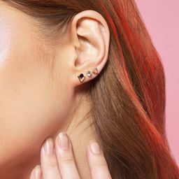 accessorize london Set of 10 Stone-Studded Stud Earrings image 5