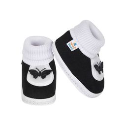 neska moda Boys Slip-On Booties with Butterfly Applique image 5