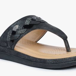 hi-attitude T-Strap Sandals with Braid Accent image 5