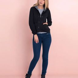 belle fille Zip-Front Hoodie with Insert Pockets image 5