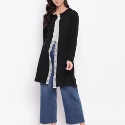 belle fille Open-Front Shrug with Lace Trim image 5