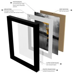 random Set of 6 Rectangular Synthetic Photo Frame 8''x10'' image 5
