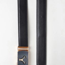 menfox Embossed Belt with Box Buckle image 5
