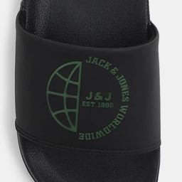 jack & jones Men Typographic Print Round-Toe Slides image 5