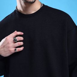 the indian garage co Men Oversized Fit Crew-Neck Sweatshirt image 5