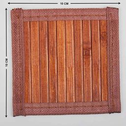 home centre Set of 6 Habitat Candere Bamboo Coasters image 5