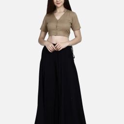 molcha Solid Collar-Neck  Blouse with Front Open image 5
