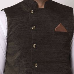 klotthe Textured Nehru Jacket image 5