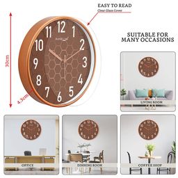 random Geometric Print Analogue Wall Clock image 5