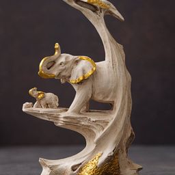 ecraftindia Set of 2 Elephant Decorative Showpiece image 5