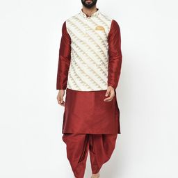 kisah Geometric Print  Nehru jacket image 4