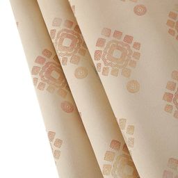 cortina eyelet curtain Set of 2 Ethnic Motif Printed Window Curtains image 5