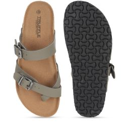 truffle collection Open-Toe Regular Fit Slides image 5