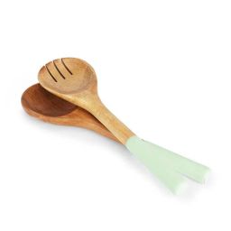 haus & kinder Set of 2 Wooded Salad Serving Spoons image 5