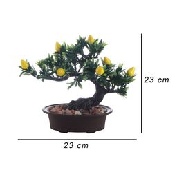 foliyaj Artificial Bent Bonsai Pear Tree image 5