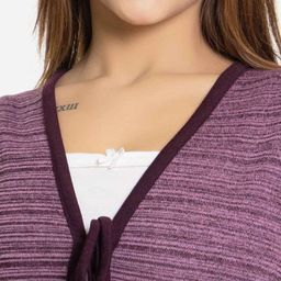keiko Striped Shrug with Tie-Up image 5