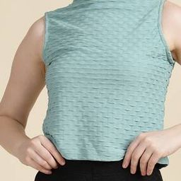 Shein Sleeveless Textured Fitted Short Top-picture-40