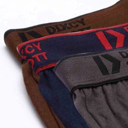 dixcy scott originals Pack Of 3 Men Regular Fit Trunks with Elasticated Waist image 5