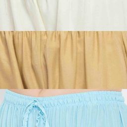 clora creation Pack of 3 Palazzos with Drawstring Waist image 5