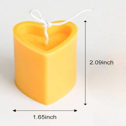 aromaticfables Set of 4 Tall Scented Heart Candles image 5