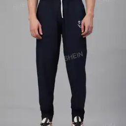 Shein Elasticated Drawstring Waist Graphic Print Track Pants-image-69