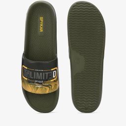 spykar Men Typographic Print Slip-On Slides image 5