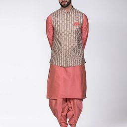 kisah Geometric Print Nehru Jacket image 5