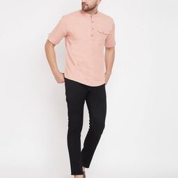 even Short Kurta with Patch Pocket image 5