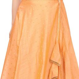 studio shringaar Flared Ghagra with Lace Border image 5
