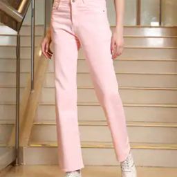 Shein Full Length Relaxed Fit Jeans With Pockets-image-41